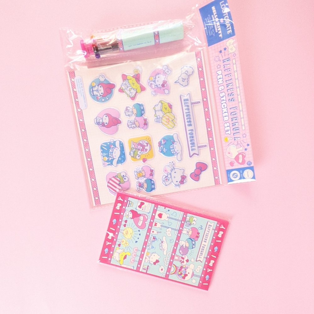 Hello Kitty Pen and Sticker set
